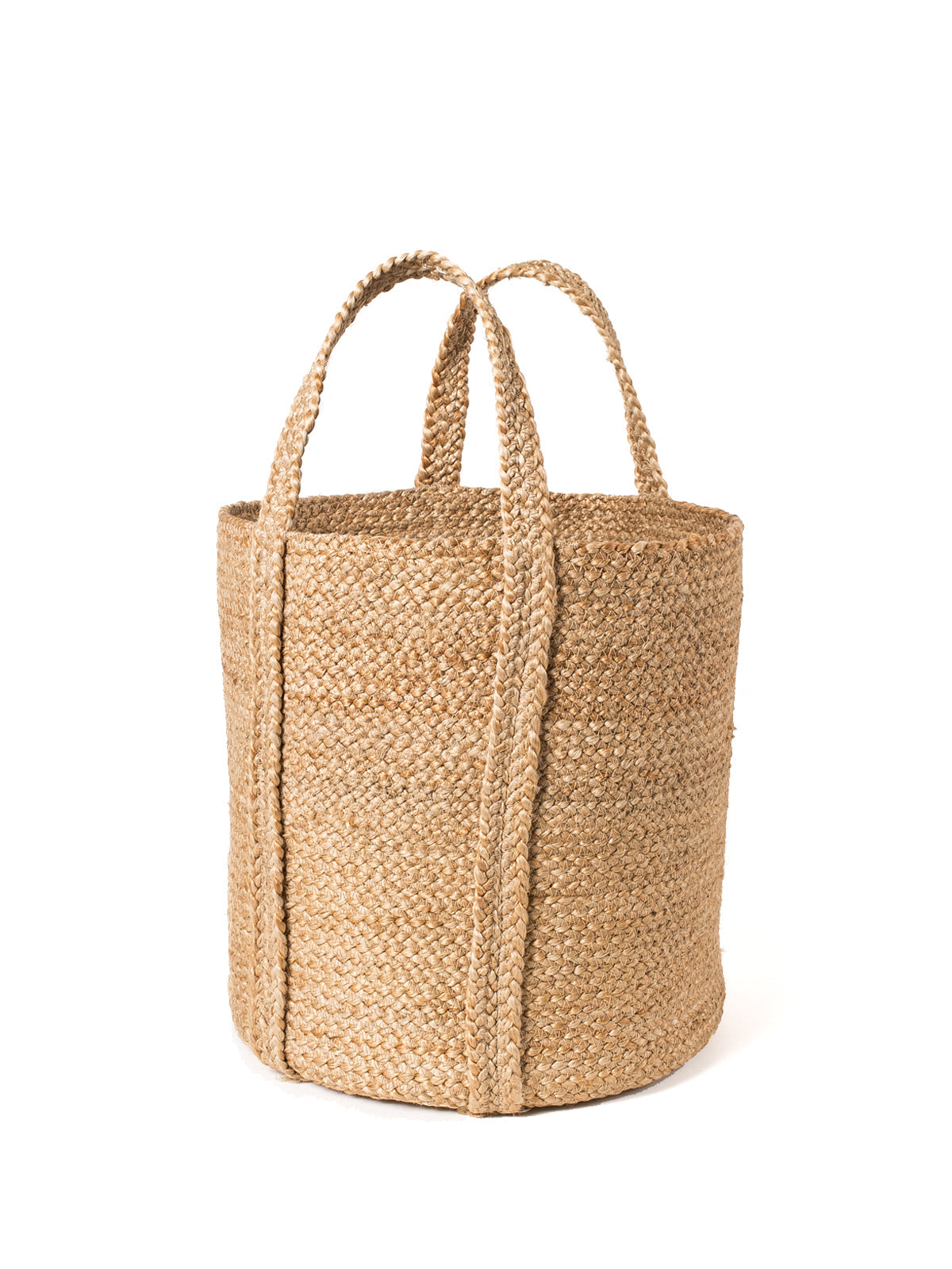 Natural Kata Basket with Handle Braided Jute Storage Basket 2024 Bestseller-4