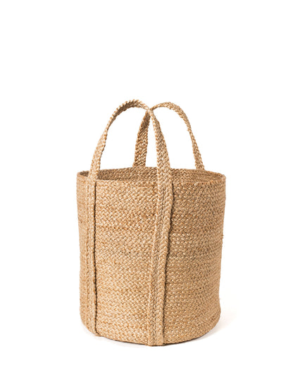 Natural Kata Basket with Handle Braided Jute Storage Basket 2024 Bestseller-3