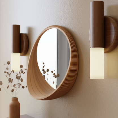 BUBBLE Mirror Minimalist Curved Frame Eco-Friendly Wall Decor-0