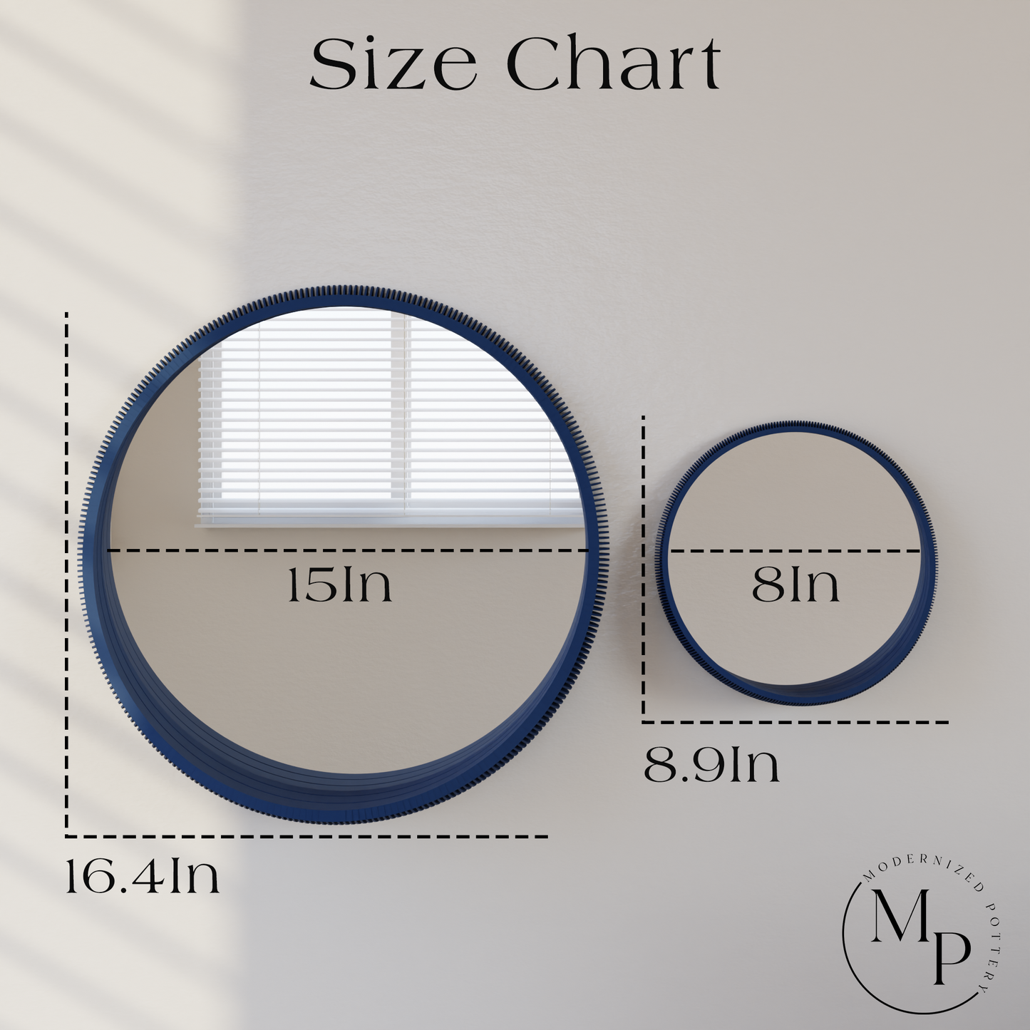 BUBBLE Mirror Minimalist Curved Frame Eco-Friendly Wall Decor-3