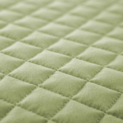Full Queen Lightweight Sage Microfiber Quilt Set Ultra Soft 3-Piece-3