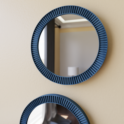 SUN Mirror Modern Circular Wall Mirror Sustainable Bioplastic Frame-8