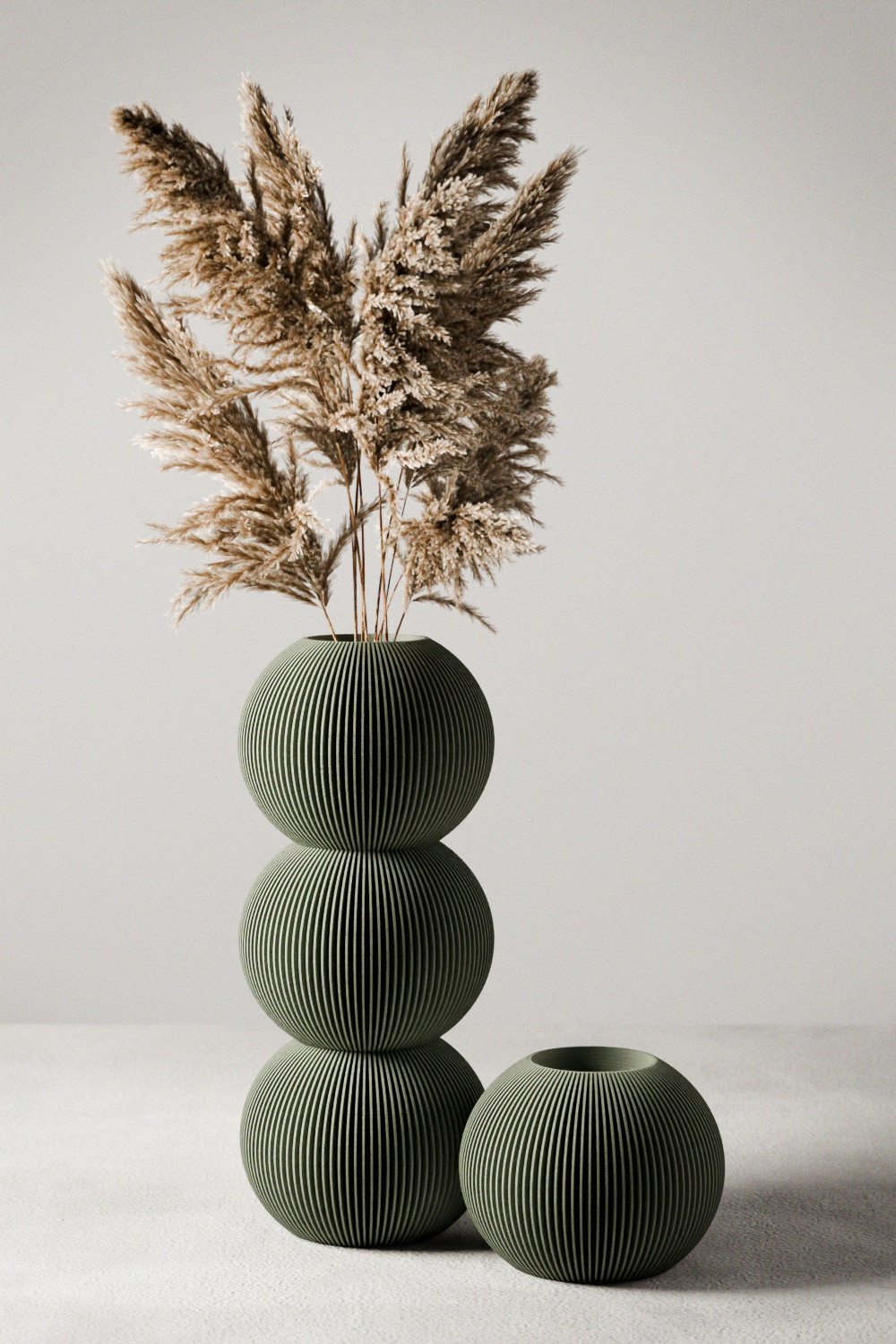 BUBBLE Vase Modern Ribbed Design Plant-Based Eco-Friendly Vase-0
