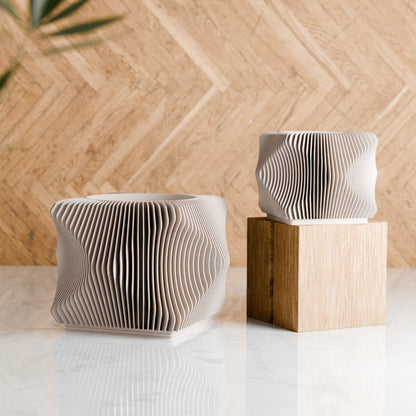 Xenova Spiral Planter with Drainage Modern Indoor Outdoor Pot-7