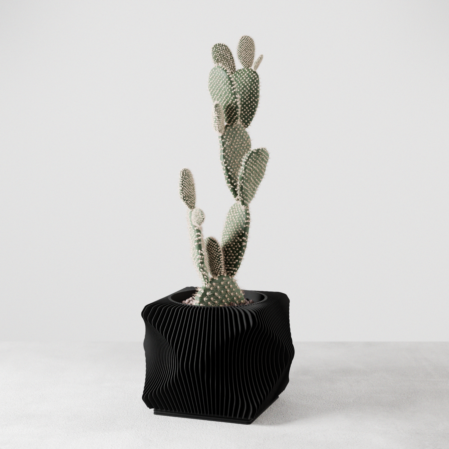 Xenova Spiral Planter with Drainage Modern Indoor Outdoor Pot-1